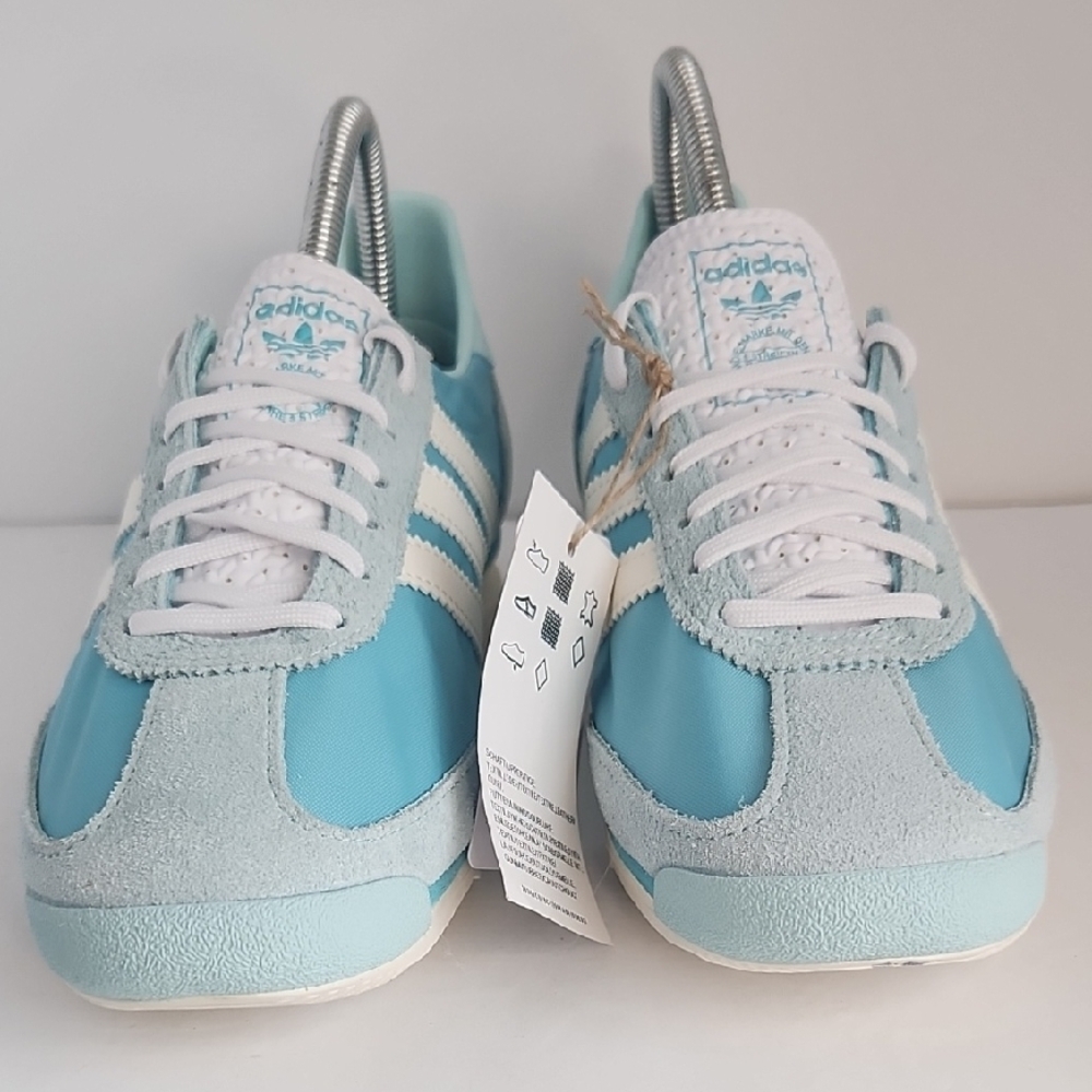 Adidas SL 72 OG Women's Light Blue and White Sneakers - Picture 2 of 8